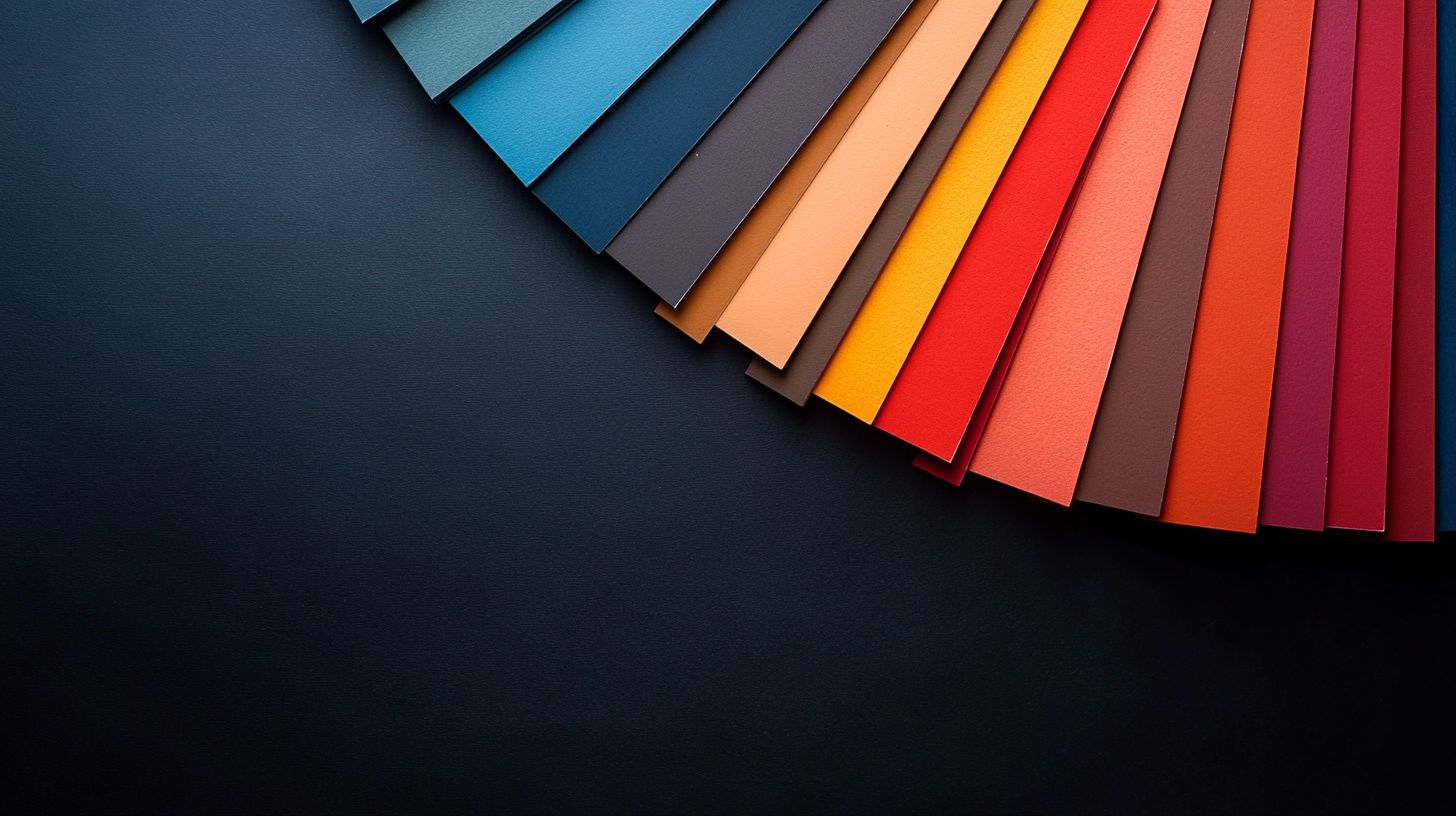 Paint swatches in earth tones